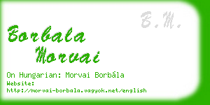 borbala morvai business card