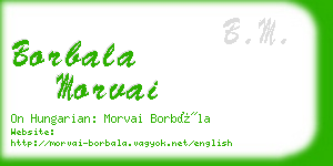 borbala morvai business card